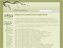Tablet Screenshot of dnj25anos.redejuventude.org.br